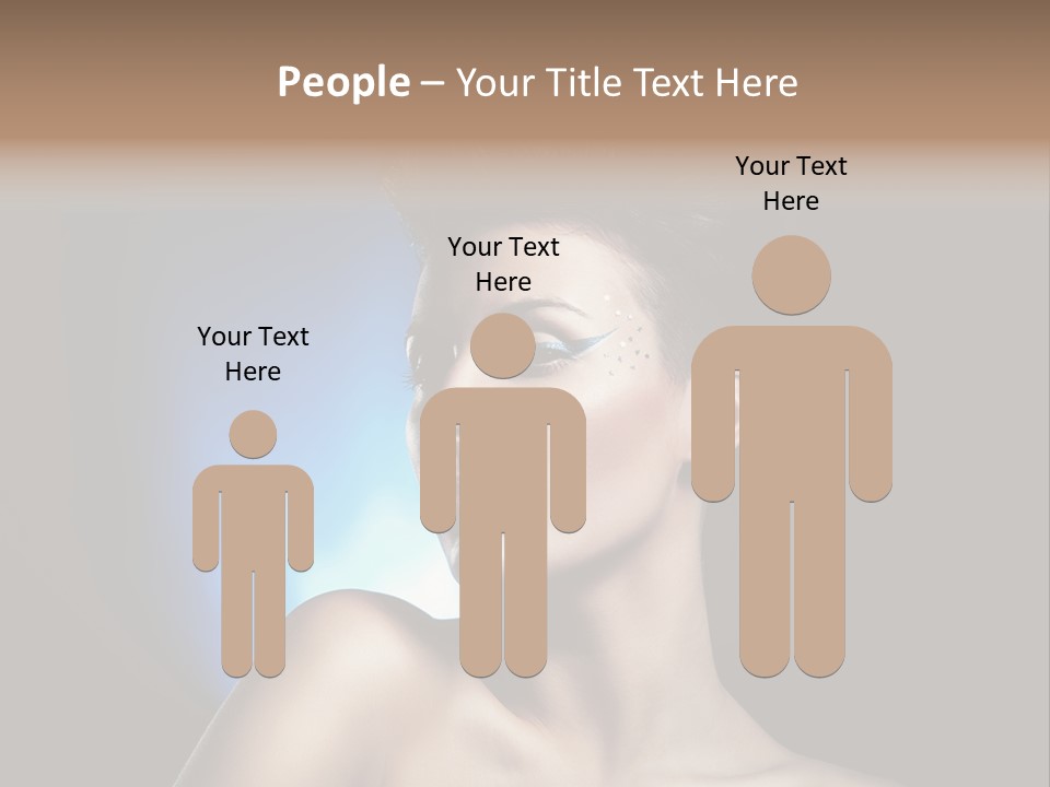 Seductive Sensual Eyes PowerPoint Template