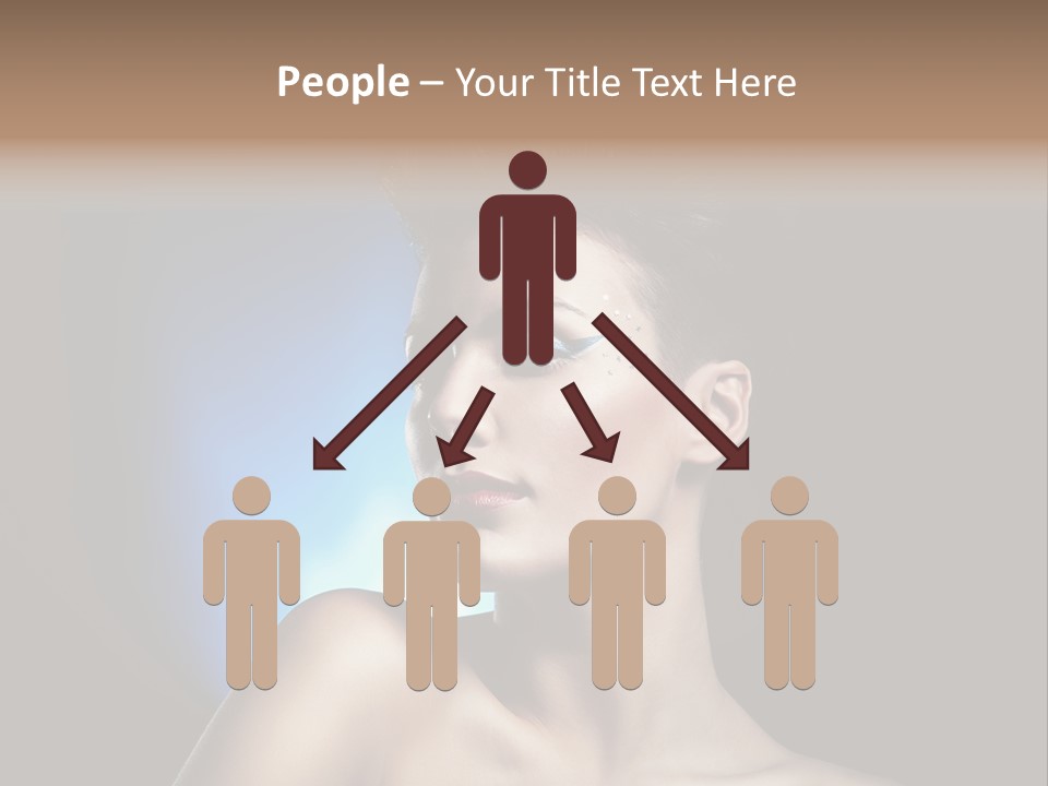 Seductive Sensual Eyes PowerPoint Template