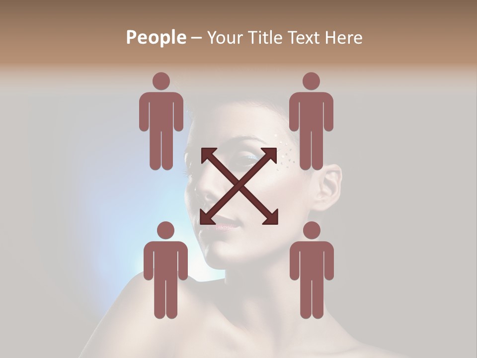 Seductive Sensual Eyes PowerPoint Template