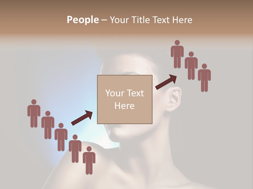 Seductive Sensual Eyes PowerPoint Template