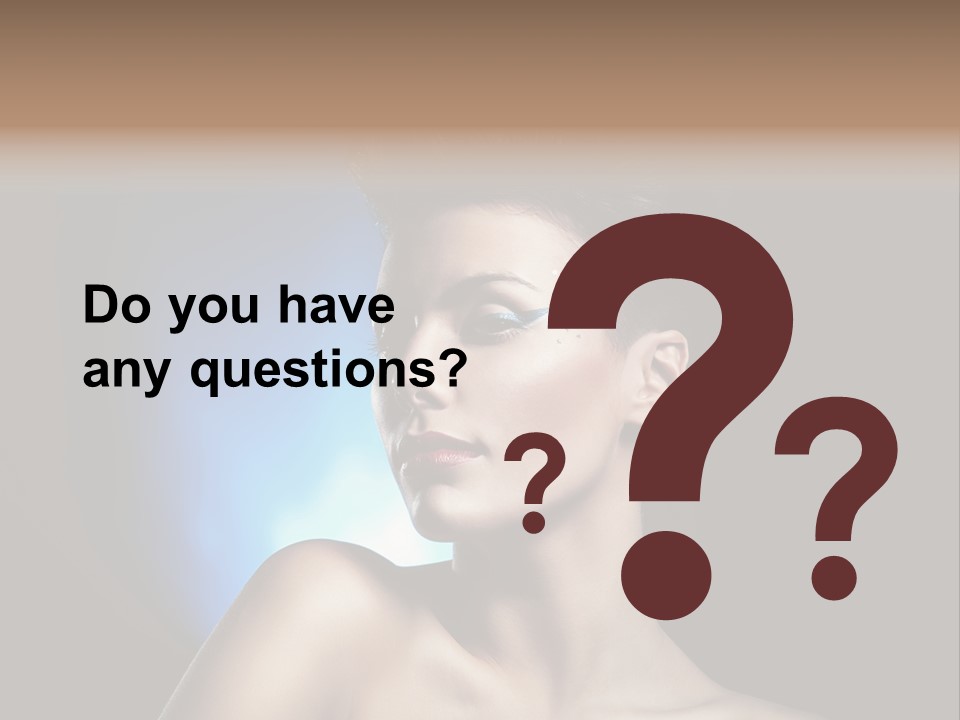 Seductive Sensual Eyes PowerPoint Template