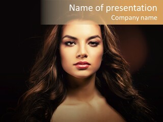 Human Female Y PowerPoint Template