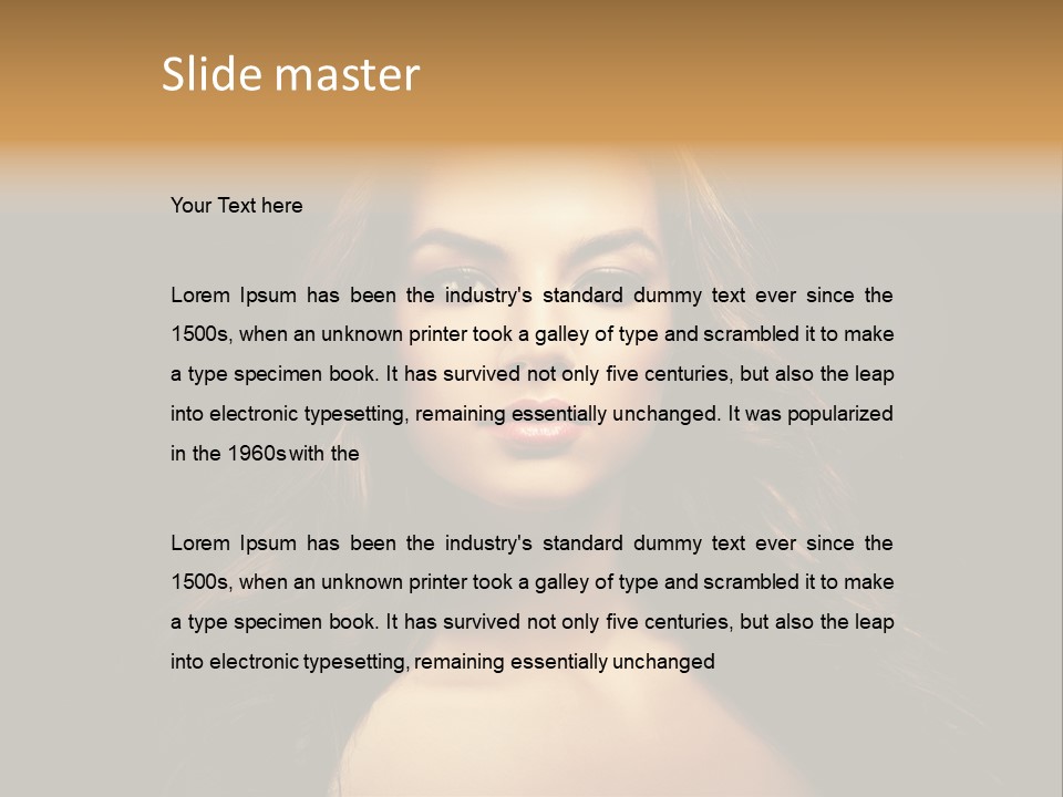 Human Female Y PowerPoint Template