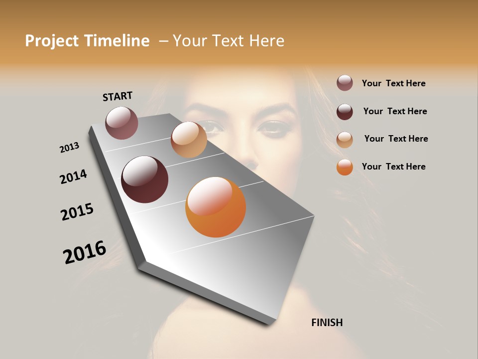 Human Female Y PowerPoint Template