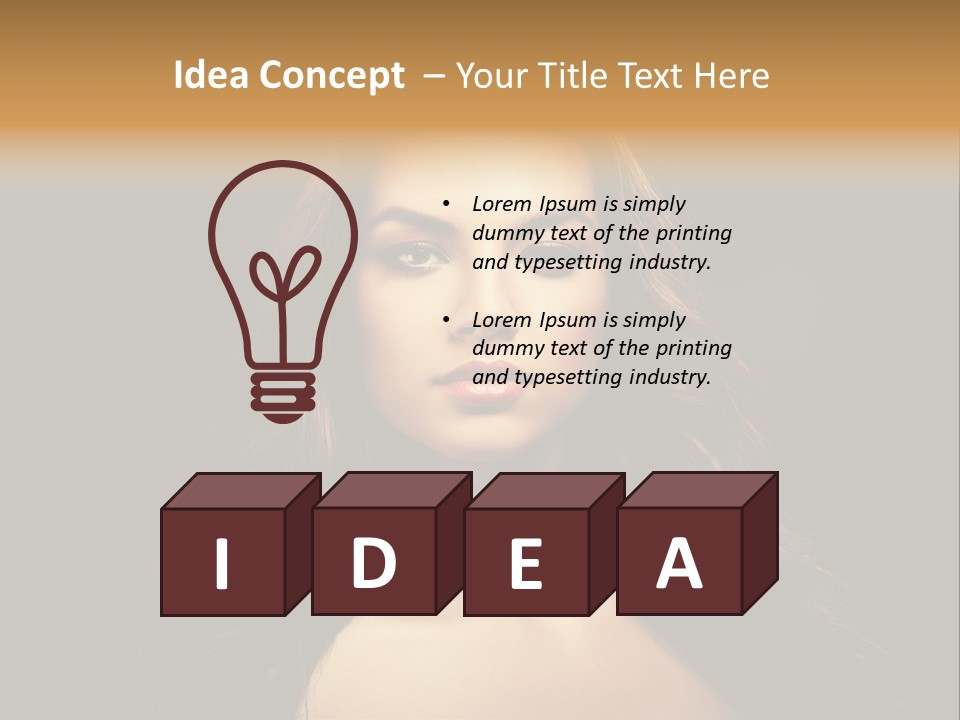 Human Female Y PowerPoint Template