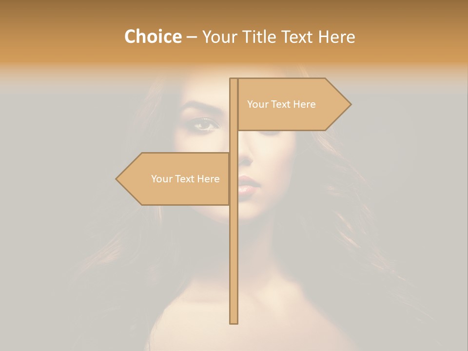 Human Female Y PowerPoint Template