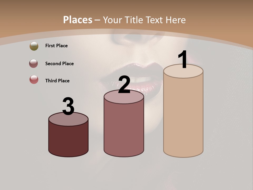 Serious Sensuality Collar PowerPoint Template