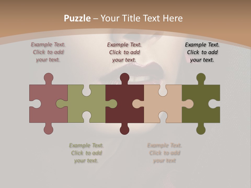 Serious Sensuality Collar PowerPoint Template