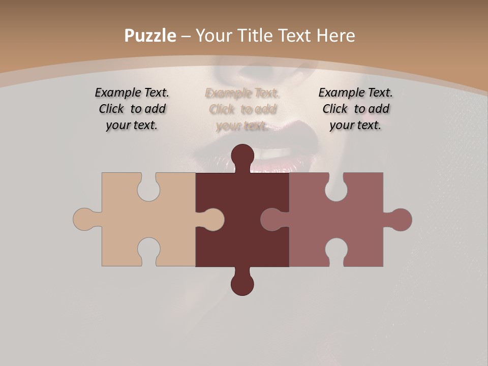 Serious Sensuality Collar PowerPoint Template