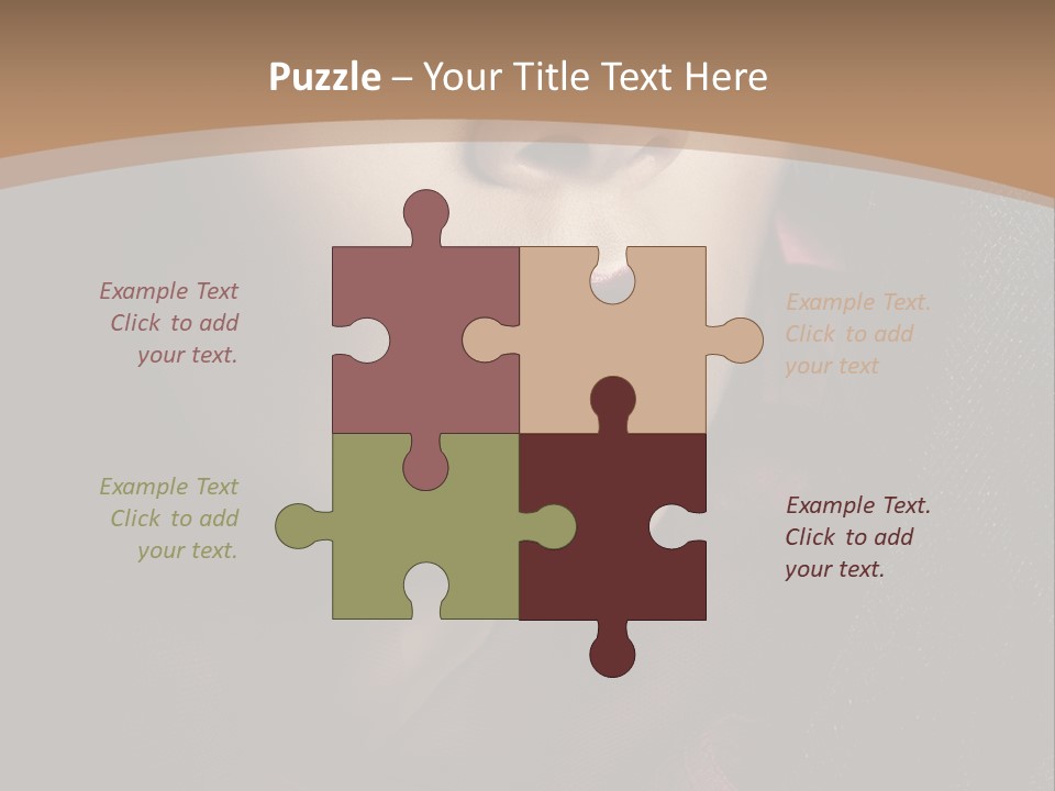 Serious Sensuality Collar PowerPoint Template