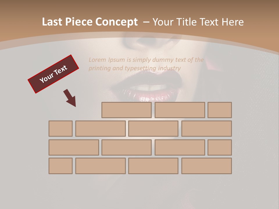 Serious Sensuality Collar PowerPoint Template