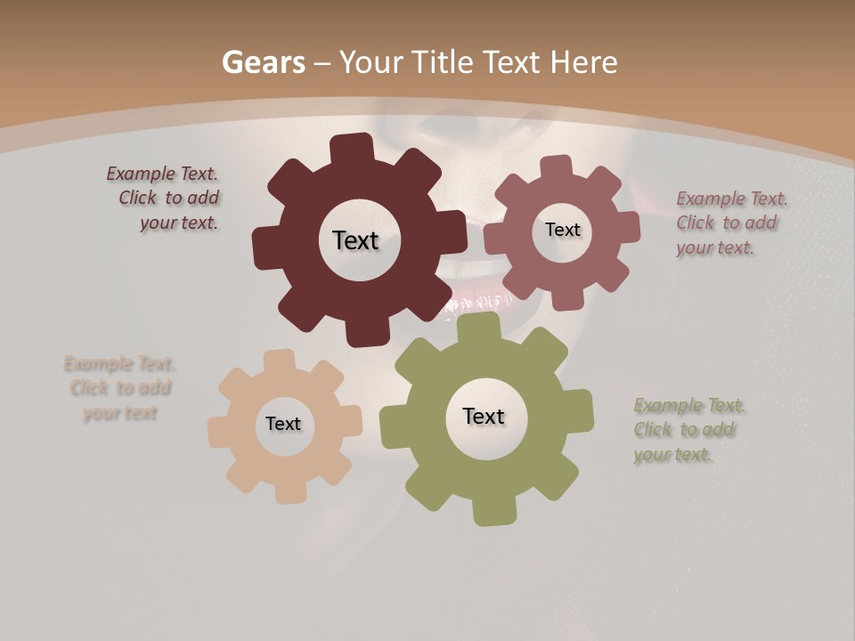 Serious Sensuality Collar PowerPoint Template