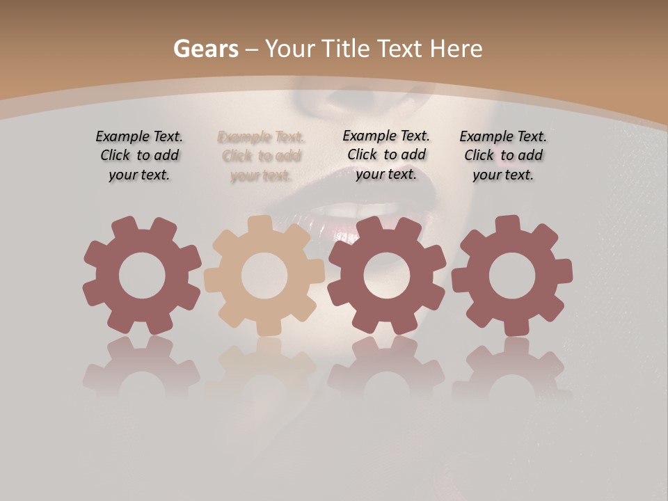 Serious Sensuality Collar PowerPoint Template