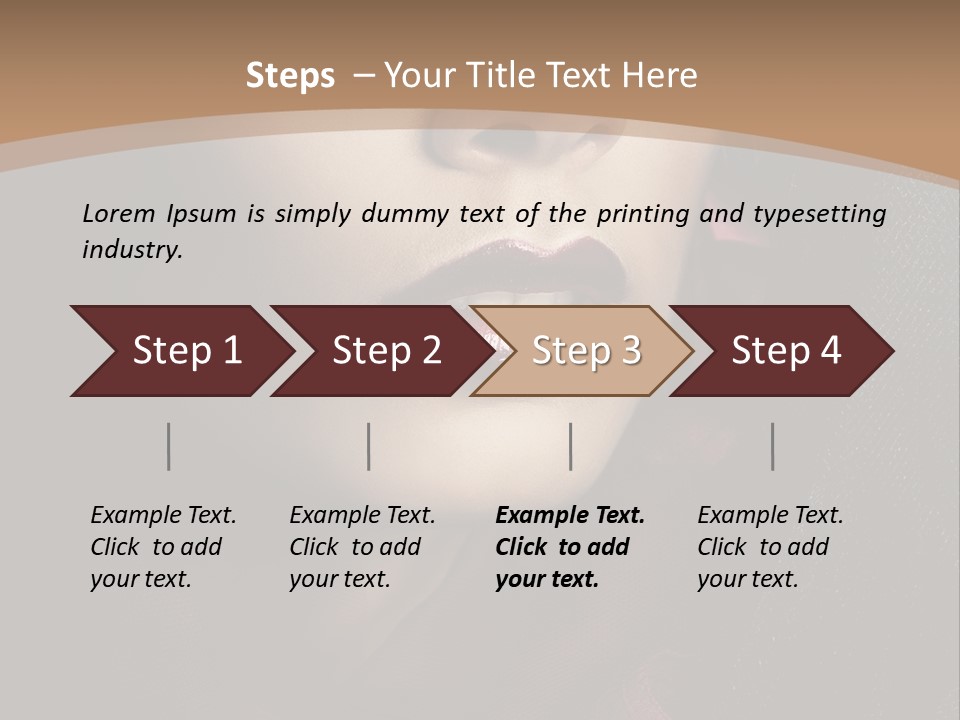 Serious Sensuality Collar PowerPoint Template