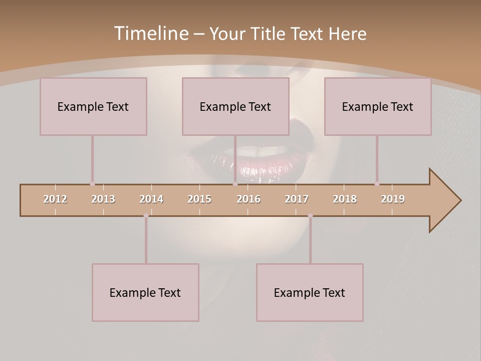 Serious Sensuality Collar PowerPoint Template