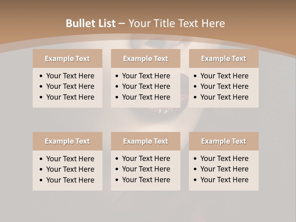 Serious Sensuality Collar PowerPoint Template