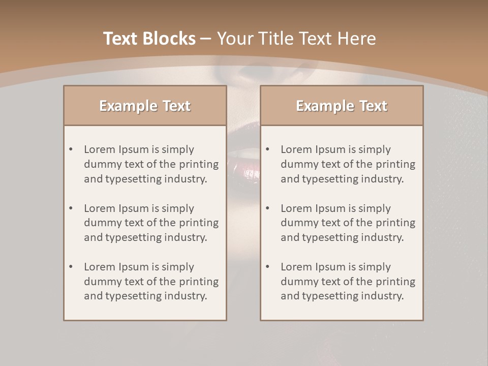 Serious Sensuality Collar PowerPoint Template