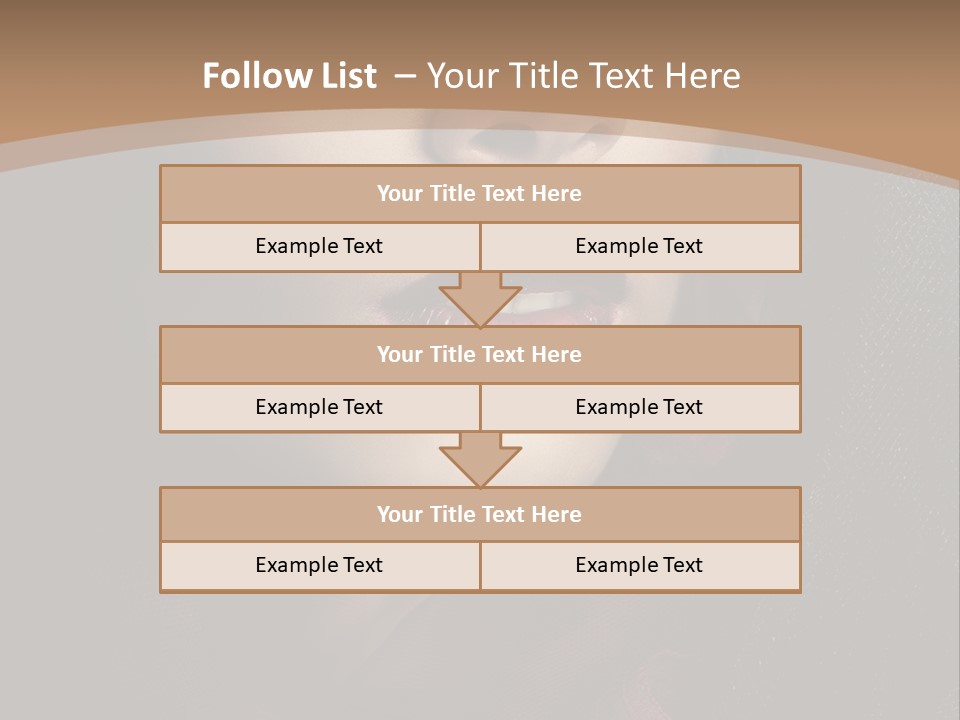 Serious Sensuality Collar PowerPoint Template