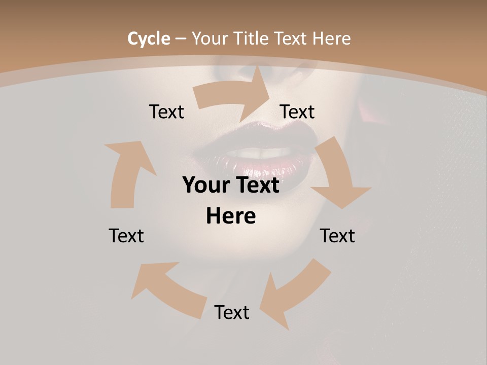Serious Sensuality Collar PowerPoint Template