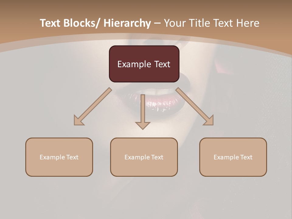 Serious Sensuality Collar PowerPoint Template