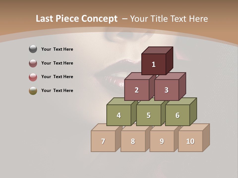 Serious Sensuality Collar PowerPoint Template