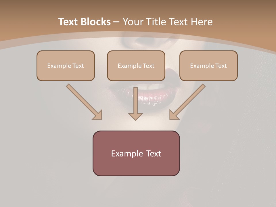 Serious Sensuality Collar PowerPoint Template
