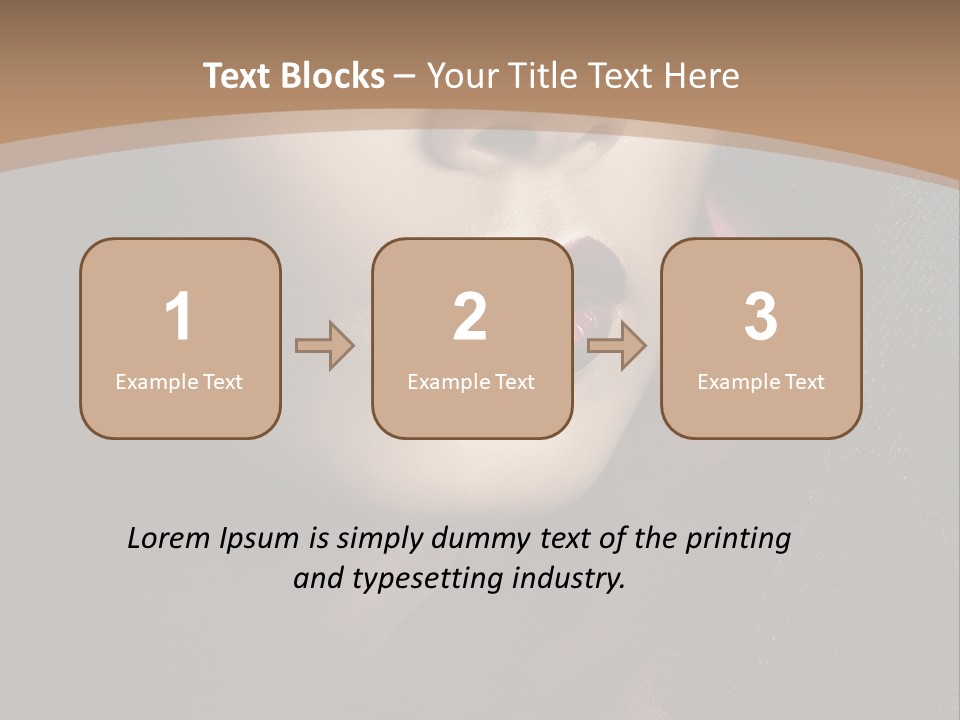 Serious Sensuality Collar PowerPoint Template