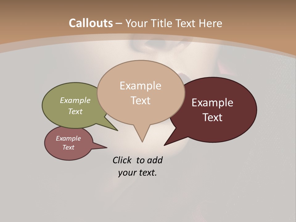 Serious Sensuality Collar PowerPoint Template