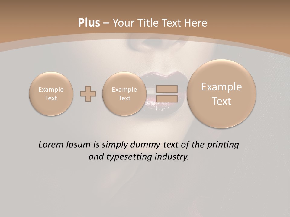 Serious Sensuality Collar PowerPoint Template