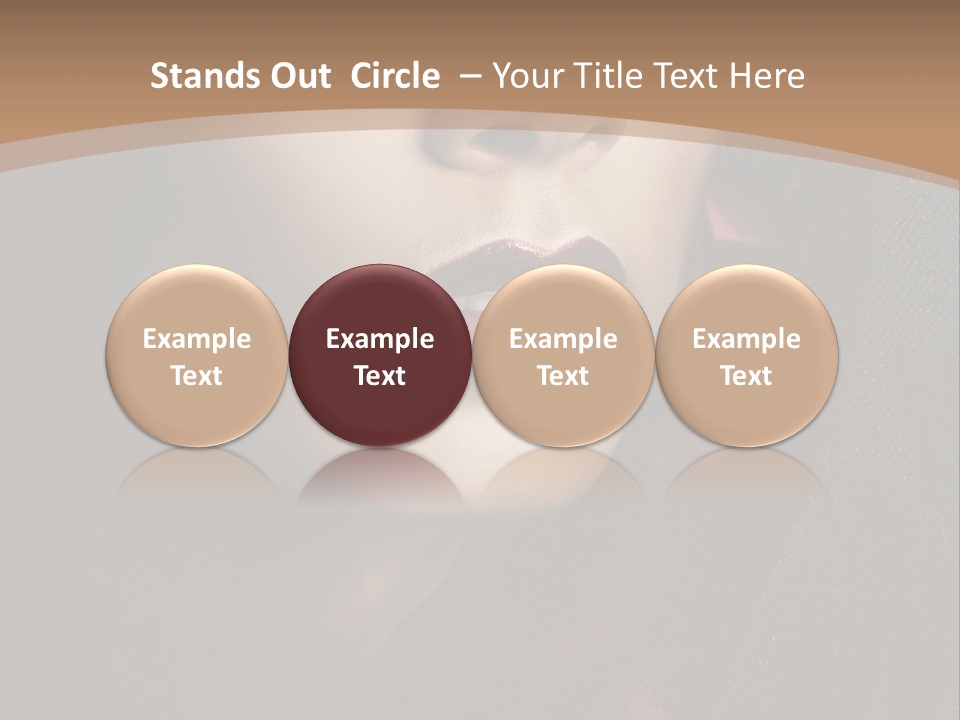 Serious Sensuality Collar PowerPoint Template