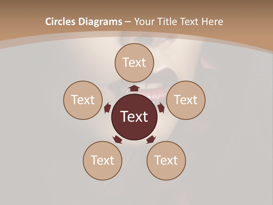 Serious Sensuality Collar PowerPoint Template