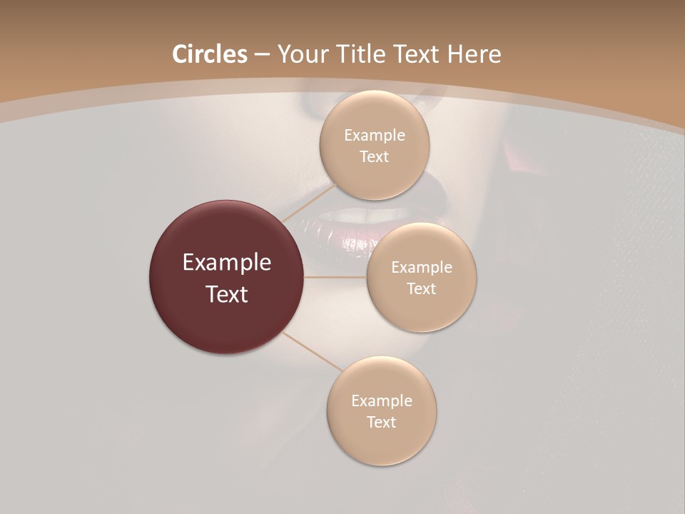 Serious Sensuality Collar PowerPoint Template