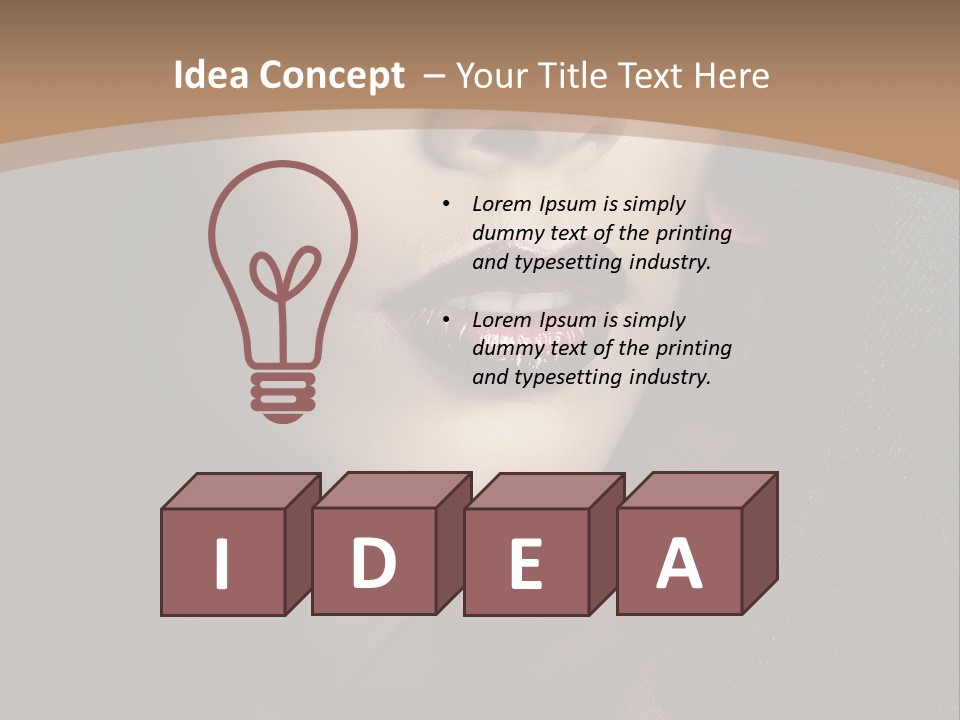 Serious Sensuality Collar PowerPoint Template