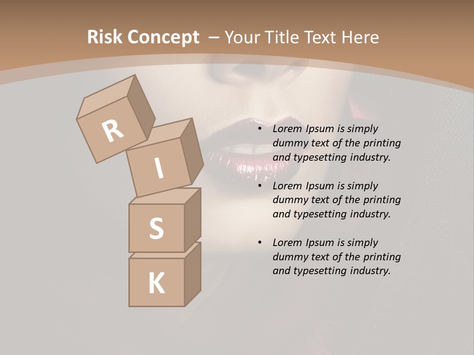 Serious Sensuality Collar PowerPoint Template