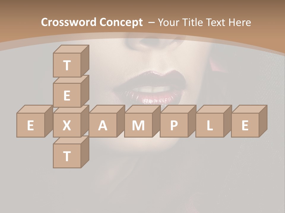 Serious Sensuality Collar PowerPoint Template