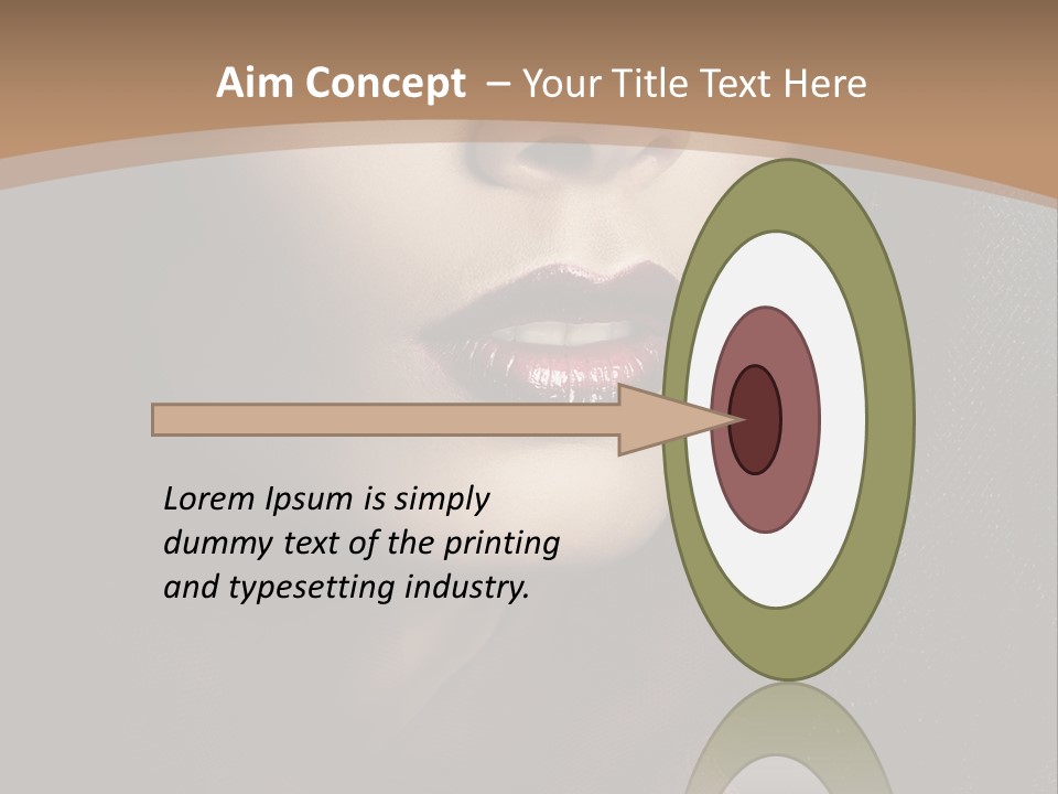 Serious Sensuality Collar PowerPoint Template