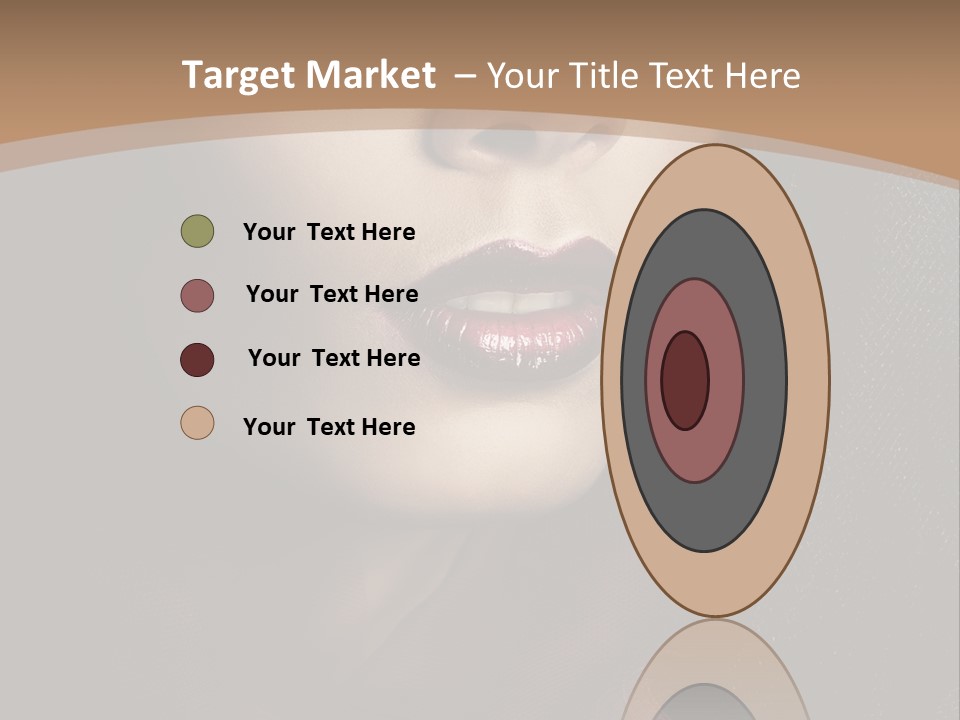 Serious Sensuality Collar PowerPoint Template