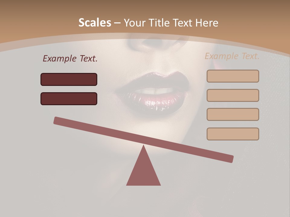 Serious Sensuality Collar PowerPoint Template