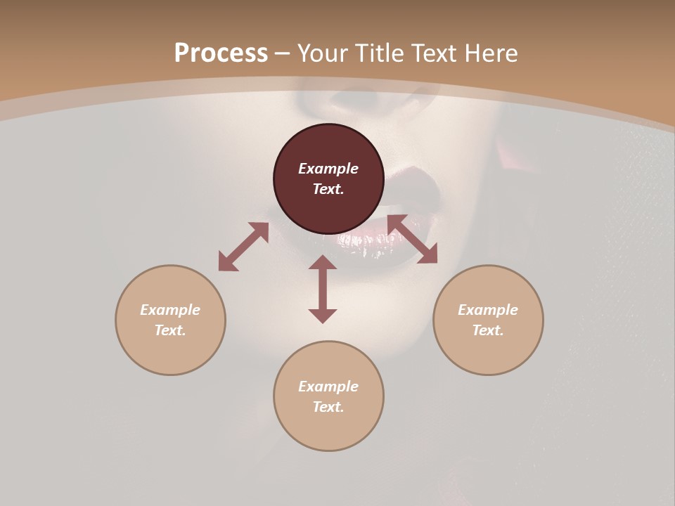 Serious Sensuality Collar PowerPoint Template