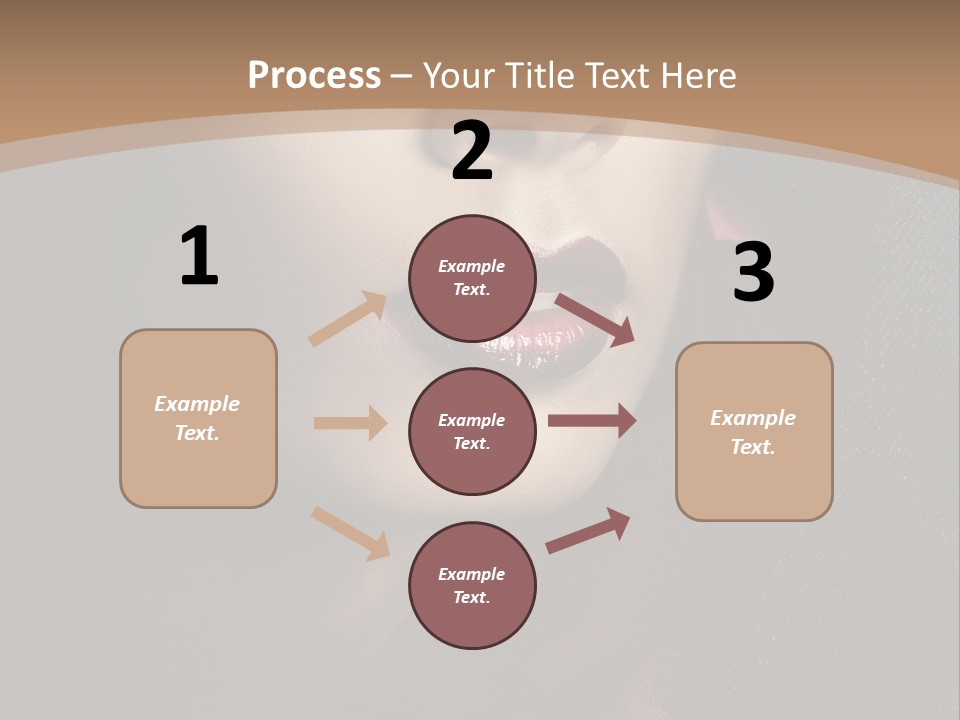 Serious Sensuality Collar PowerPoint Template