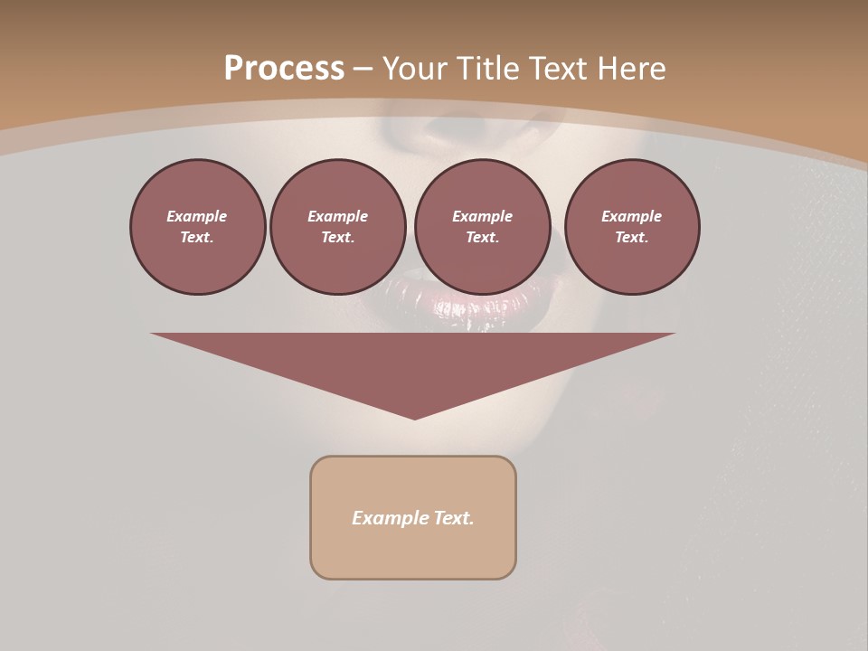 Serious Sensuality Collar PowerPoint Template