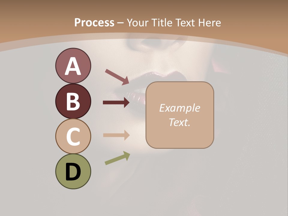 Serious Sensuality Collar PowerPoint Template
