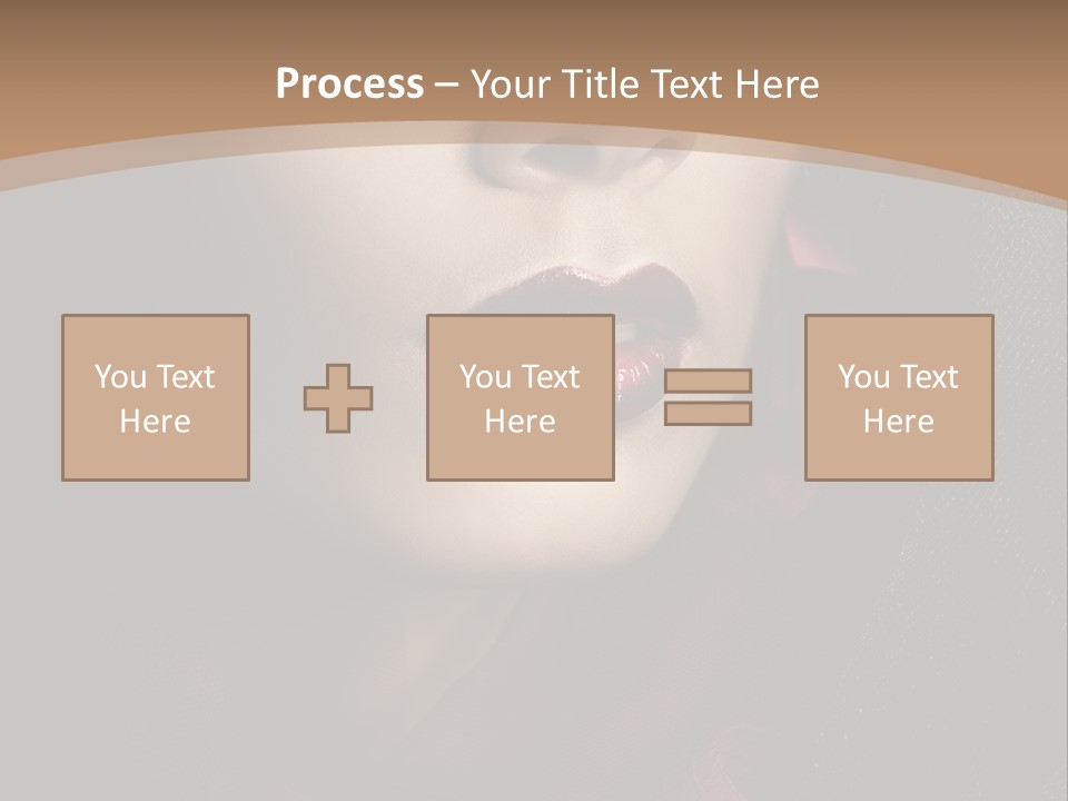 Serious Sensuality Collar PowerPoint Template