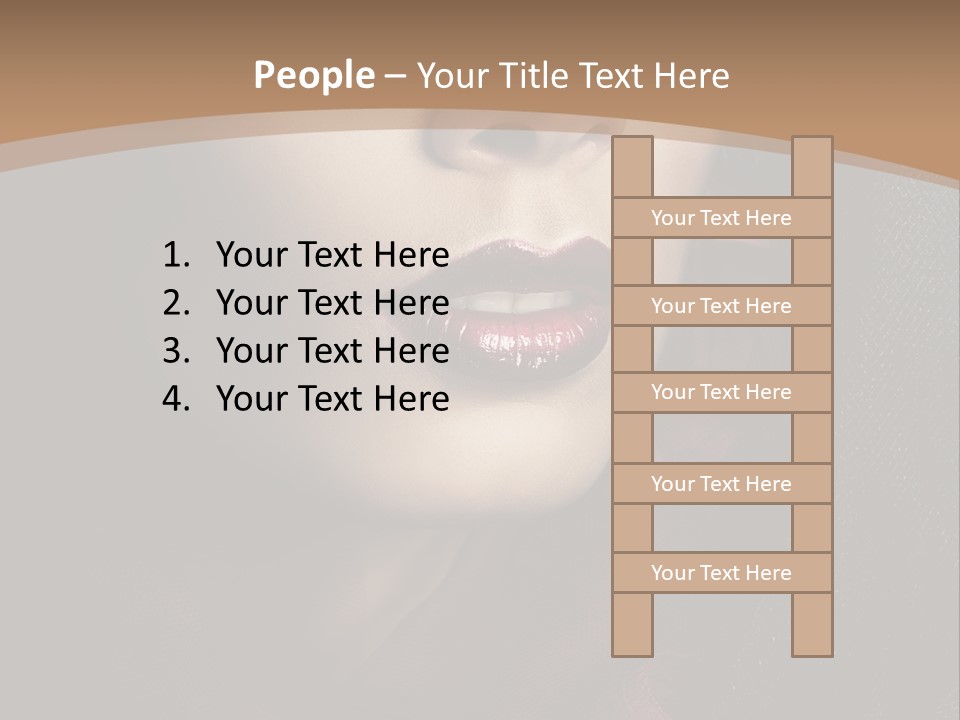 Serious Sensuality Collar PowerPoint Template