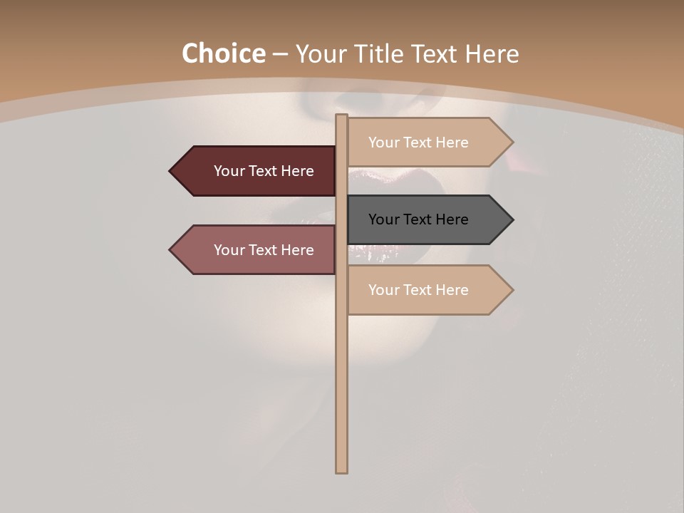 Serious Sensuality Collar PowerPoint Template