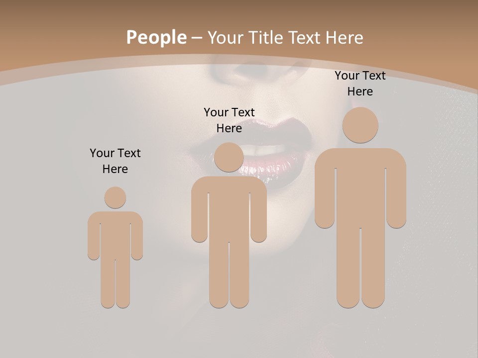 Serious Sensuality Collar PowerPoint Template