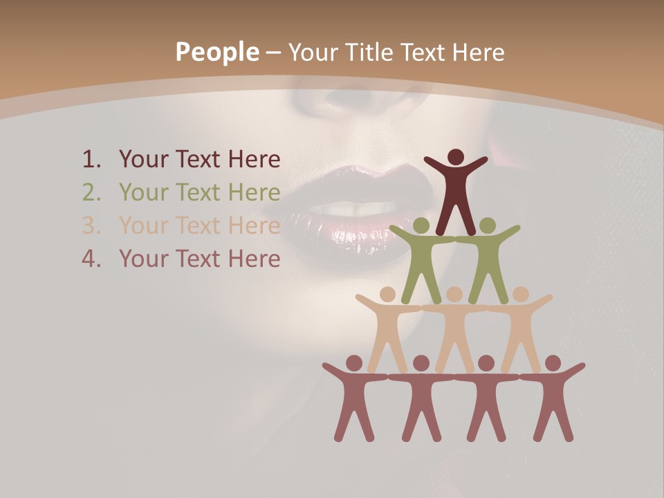 Serious Sensuality Collar PowerPoint Template