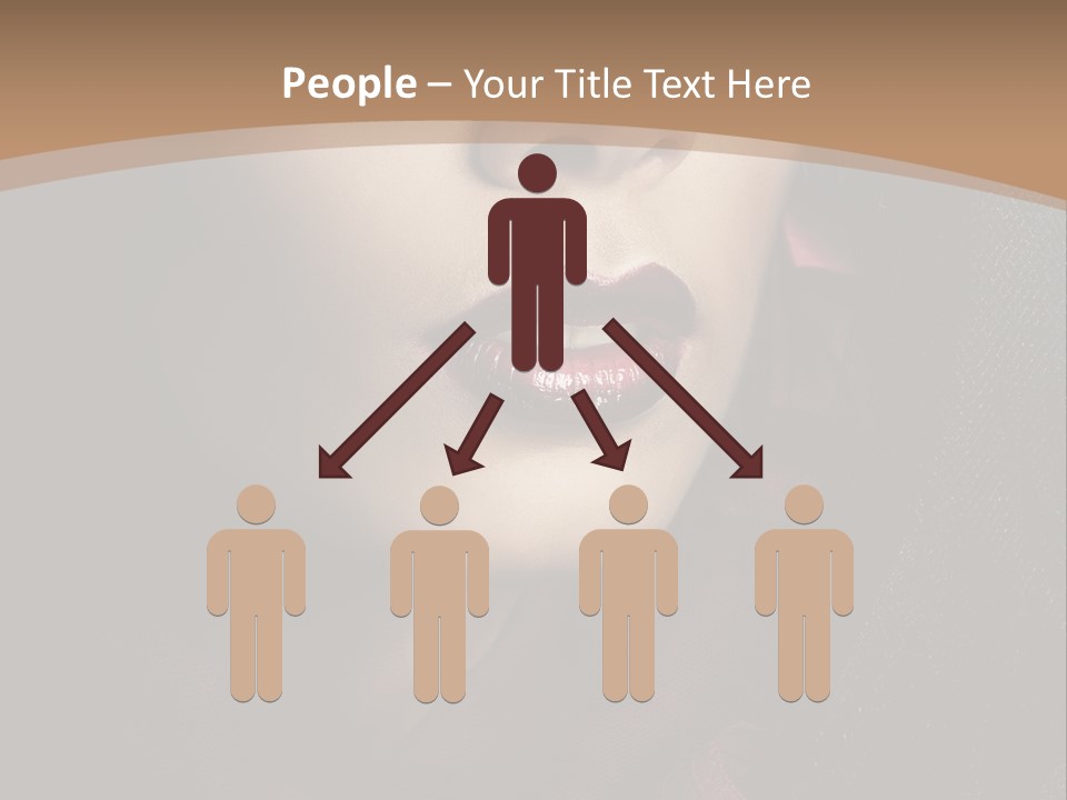 Serious Sensuality Collar PowerPoint Template