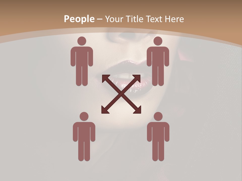 Serious Sensuality Collar PowerPoint Template