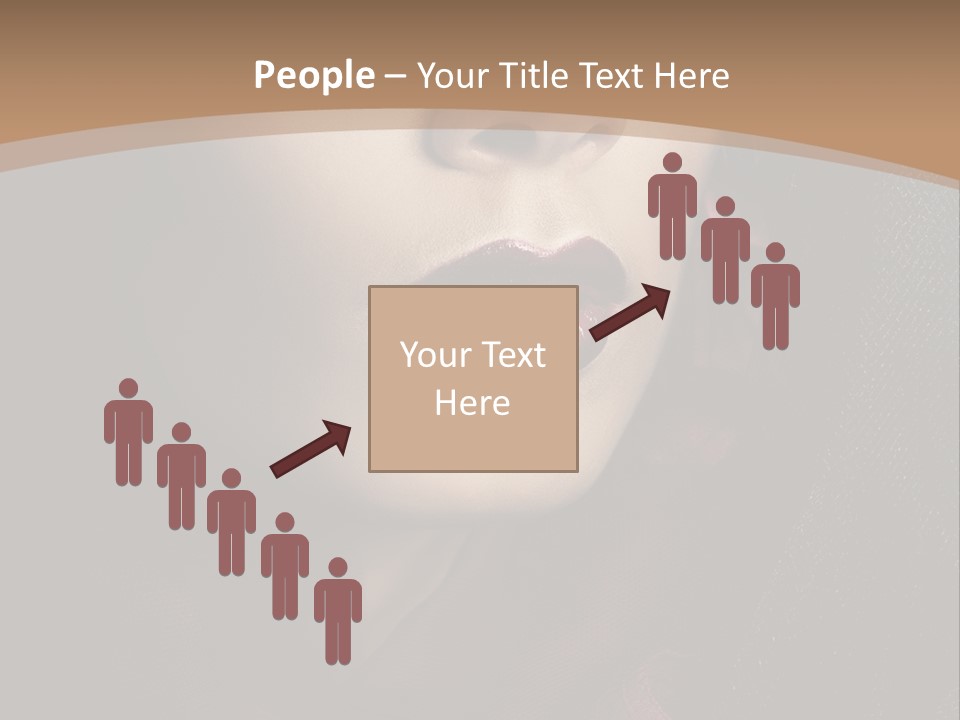 Serious Sensuality Collar PowerPoint Template